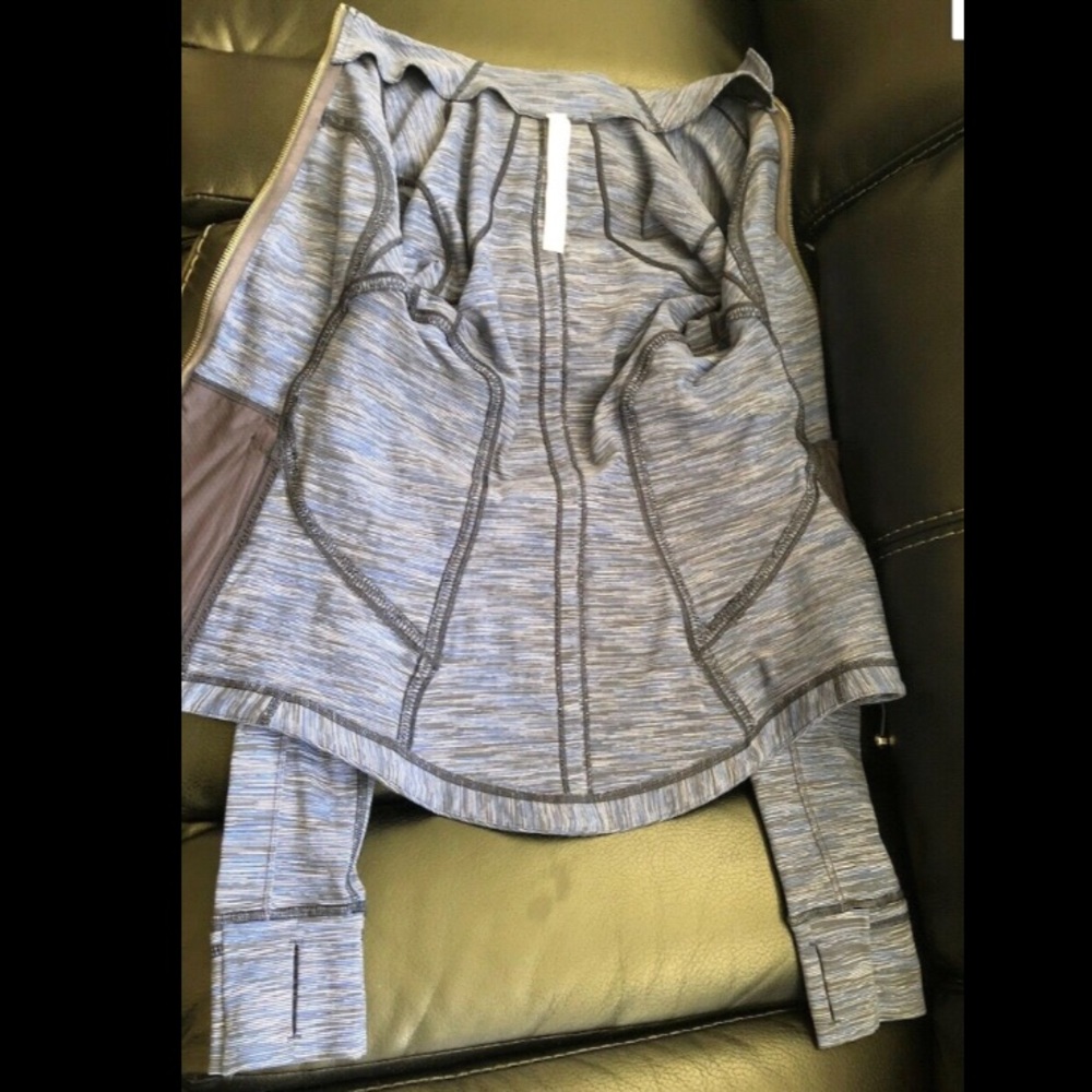 Lululemon Forme Define Jacket Space Stripe Cadet … - image 7